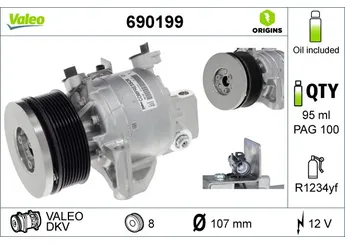 Klima Kompresörü  VALEO 690199  9520074S00 95200-74S00