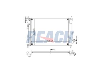 Su Radyatörü  VEKA 16-4008B  253103X051 253103X010 253103X011