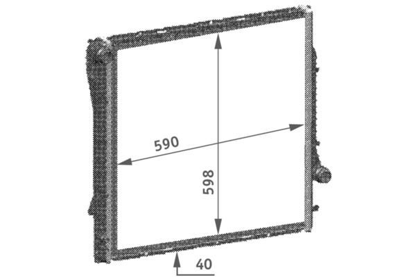 Su Radyatörü  BMW X5 Serisi (E53)(2000->)  MAHLE CR 565 000S