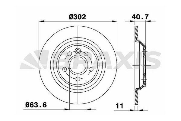 Fren Disk Ayna Arka Sağ ve Sol BRAXIS AE0514