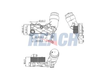 Motor Yağ Soğutucu  MGA 63284  A6511801310 68091825AA 68091825AB 68091829AA 6511800610 6511800665 6511800810 6511801310 A6511800610 A6511800665 A6511800810