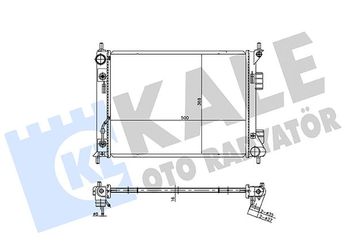 Su Radyatörü  KALE 362205  2J9C7323 02J9C7323 LR075360 253101P050 25310-1P050 253101O050 253101P550