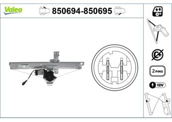 Cam Krikosu Ön Sol VALEO 850694  9221X1 9221FT 9221-FT 9221-X1