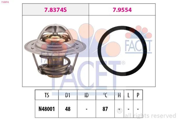 Termostat  Chevrolet Kalos (2005->)  PSA ORJINAL 96835286