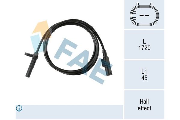 Abs Sensörü Arka Sol WENDERPARTS MA9065401117