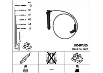Buji Kablosu  NGK 8270  GHT288 GHT 288