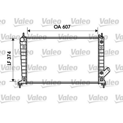 Su Radyatörü  Saab 9-5 Combi (2001->)  VALEO 734830