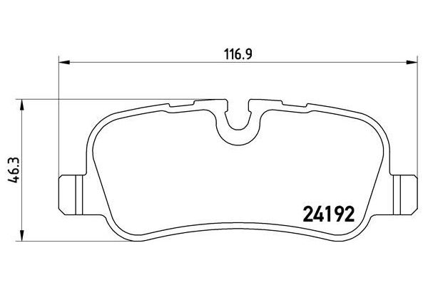 Fren Disk Balata Arka Land Rover Discovery 4 (06.2009->)  BREMBO P 44 019