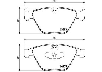 Fren Disk Balata Ön BREMBO P 06 055  34112288858 34112288859 34112288861 34112288862 34112288866 34112288867 34112288868 34112288869 34112409225 34112413152 34116780711 34116790759 34116857686 34106880754 6880754