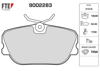 Fren Disk Balata Ön FTE 9002283  4201020 4209120 0004209120 14201020 0014201020 14208120 0014208120 14209620 0014209620 24200220 0024200220 A0004209120 A0014208120 A0014209620 A0024200220 4208920 0004208920