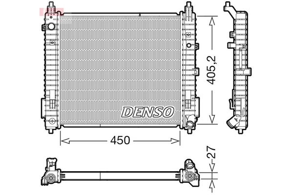 Su Radyatörü  DENSO DRM46071
