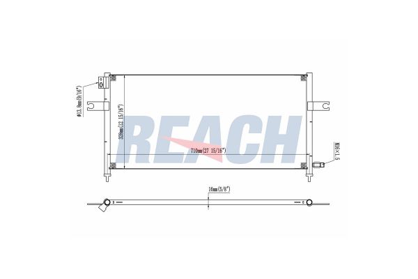 Klima Radyatörü  Nissan Navara NP300 Pickup (LCD22)(01.2008->)  NRF 35380
