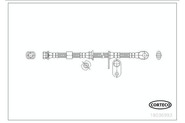 Fren Hortumu Ön Sağ veya Sol OSSCA 00799