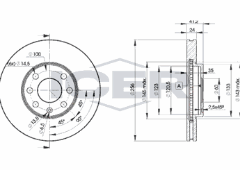 Fren Disk Ayna Ön Sağ ve Sol SWAPP 43174  569059 5 69 059 90497879 90 497 879 9117677 91 176 77