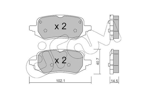 Fren Disk Balata Arka Ford Puma (2019->)  CIFAM 822-1248-0