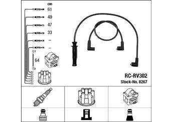Buji Kablosu  NGK 8267  GHT272 GHT 272