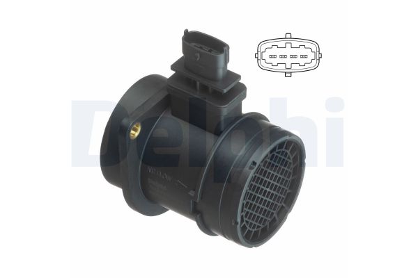 Hava Debimetresi  Fiat Stilo (192)(2001->)  DELPHI AF10399-12B1