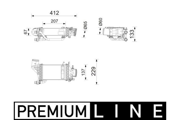 Turbo Radyatörü  Mercedes GLE -Serisi (BM167)(10.2018->)  MAHLE CI 753 000P