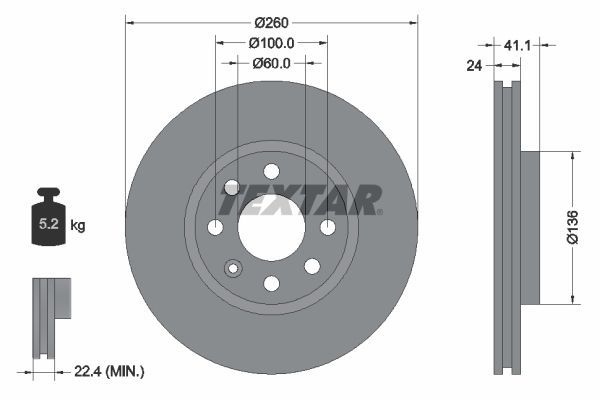 Fren Disk Ayna Ön Sağ ve Sol Opel Corsa C (2003->)  PSA ORJINAL 95526646