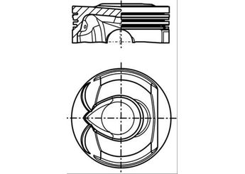 Piston (77.50MM-0.50)  MAHLE 039 PI 00123 002  11257540609