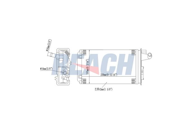 Kalorifer Radyatörü  Lancia Delta (1994->)  VEKA 41-1801