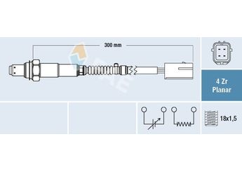 Oksijen (Lambda) Sensörü  FAE 77677  3921023500 39210-23500 3921023710 39210-23710 39210 23500 39210 23710