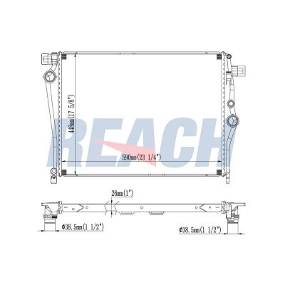 Su Radyatörü  Mercedes C -Serisi Sedan (BM 205)(03.2014->)  VEKA 16-2405B