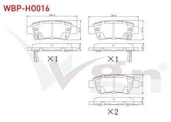 Fren Disk Balata Arka WGN WBP-HO016  