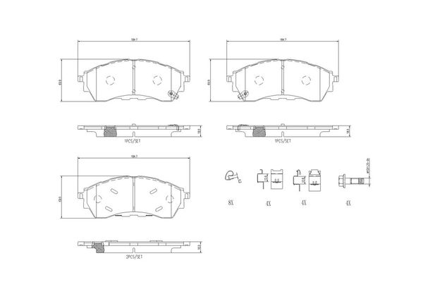 Fren Disk Balata Ön BREMBO P 24 225