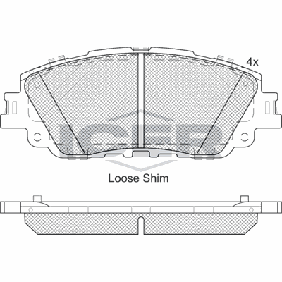 Fren Disk Balata Ön Toyota Prius (W60)(2023->)  AYD 60616A