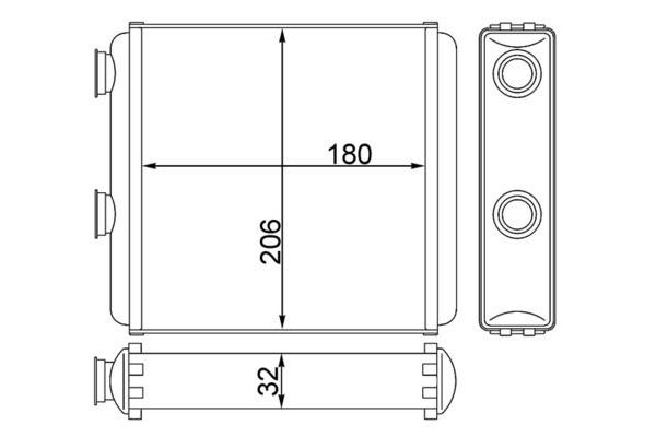 Kalorifer Radyatörü  MAHLE AH 81 000S