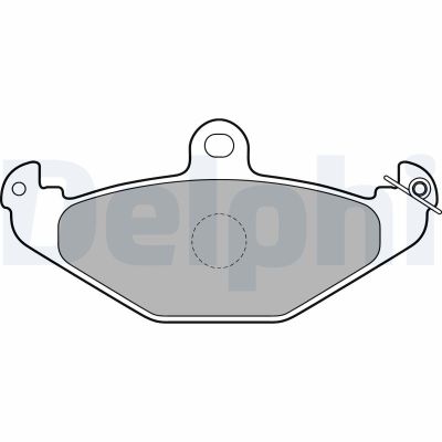 Fren Disk Balata Arka Opel Speedster (2000->)  DELPHI LP1756