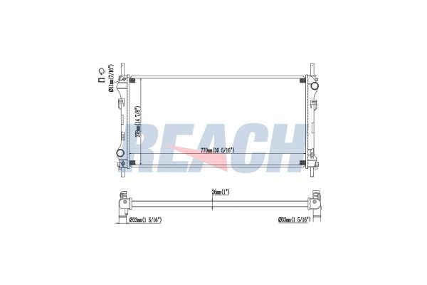 Su Radyatörü  Ford Transit Kamyonet (FY)(2000->)  EUROCRAFT EU F24268-006