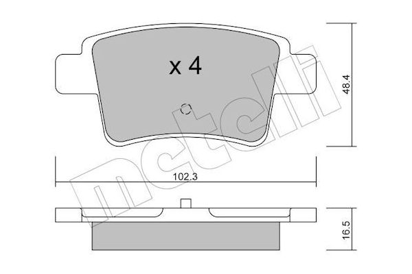 Fren Disk Balata Arka Citroen Grand C4 Picasso (10.2006->)  MAHER 00405