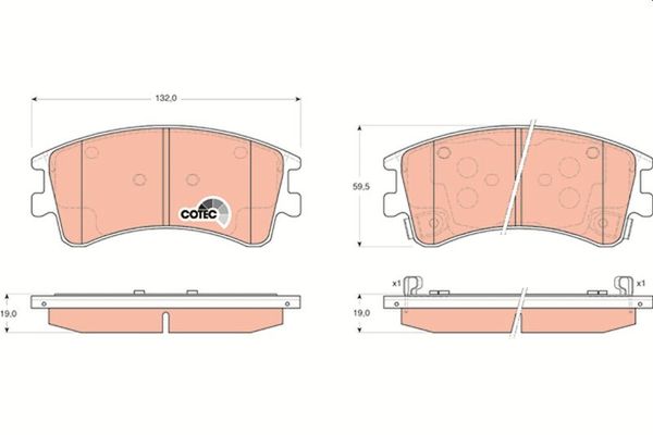 Fren Disk Balata Ön TRW GDB3310