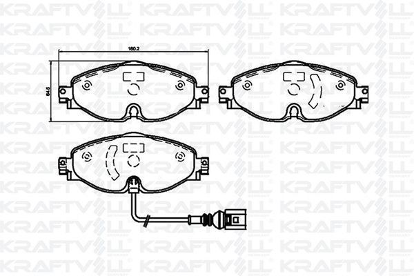 Fren Disk Balata Ön Skoda Octavia (5E3)(01.2013->)  KRAFTVOLL 07010062