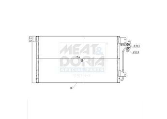 Klima Radyatörü  MGA 82153  7H0820411E 7H0820411B 7H0820411C 7HO82O411B 7HO82O411C 7HO82O411E