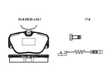Fren Disk Balata Ön BOSCH 0 986 TB2 609  