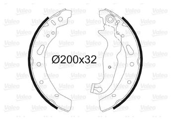 Fren Pabuçlu Balata Arka VALEO 564086  1558094 1581895 DFY12638Z 9S512200AB 9S51-2200-AB DFY1-26-38Z DFY32638Z DFY3-26-38Z DFY32638ZA DFY3-26-38ZA