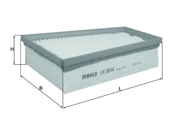Hava Filtresi  Renault Megane III Coupe (11.2008->)  MAHLE LX 3014