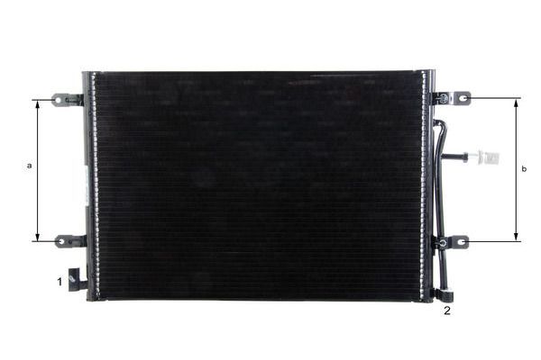 Klima Radyatörü  Audi A4 Cabriolet (8H)(01.2006->)  MAHLE AC 812 000P