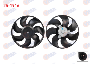 Radyatör Fan ve Motoru  VEKA 25-1916  1648734 1654375 1659065 6484468 89FB8K620AA 87FB8K620BA 89FB8600AA 89FB8B605BA