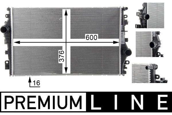 Su Radyatörü  Alfa Romeo Giulia (952)(2016->)  MAHLE CR 1658 000P