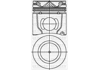 Piston (102.00MM-STD)   YENMAK 31-04265-000  6603306 504076852 2996306 2995769 2996158 0000002996158 0000002996306 2996845