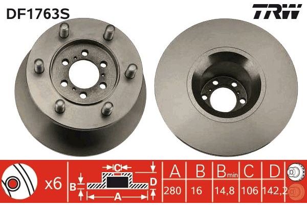 Fren Disk Ayna Ön Sağ ve Sol IVECO ORJINAL 8584182
