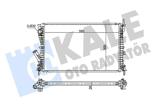 Su Radyatörü  Peugeot 508 II SW (10.2018->)  KALE 354260