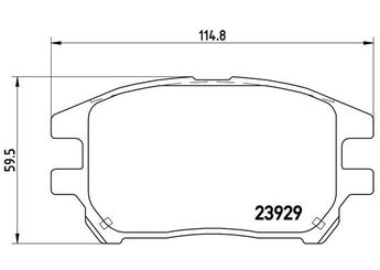 Fren Disk Balata Ön BREMBO P 56 050  446548040 0446548040 446548050 0446548050 446548120 0446548120