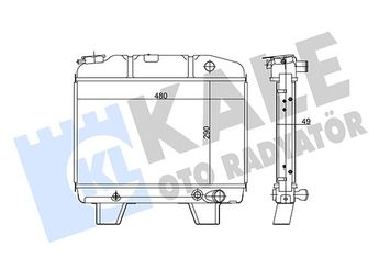 Su Radyatörü  MAHLE CR 930 000P  17700 62J10 63J10 130092 130149 130150 130195