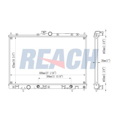 Su Radyatörü  Mitsubishi Outlander (CU0W)(2003->)  MAHER 10551