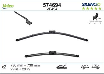 Silecek Süpürgesi Ön Muz Tip 725/725 mm - 29/29 inç VALEO 574694  BM5JS17528AA 1731693 1731696 1731996 2120677 BM5J17528AA BM5J17528BA GM5JS17528CA BM5J-17528-AA BM5J-17528-BA BM5J-S17528-AA GM5J-S17528-CA